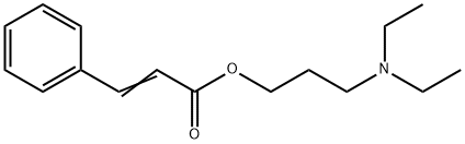 3-(diethylamino)propyl cinnamate Structure