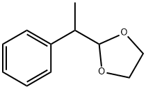 2-(1-苯基乙基)-1,3-二氧戊环, 4362-22-5, 结构式