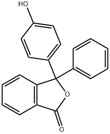 3-(4-hydroxyphenyl)-3-phenyl-isobenzofuran-1-one Structure