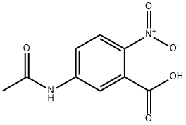 5-アセチルアミノ-2-ニトロ安息香酸 化学構造式