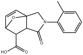 4-OXO-3-O-TOLYL-10-OXA-3-AZA-TRICYCLO[5.2.1.0(1,5)]DEC-8-ENE-6-CARBOXYLIC ACID Struktur