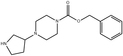 BENZYL 4-(PYRROLIDIN-3-YL)PIPERAZINE-1-CARBOXYLATE Structure