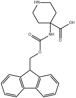 4-(N-FMOC-AMINO) PIPERIDINE-4-CARBOXYLIC ACID Structure