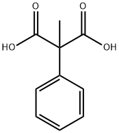 2-甲基-2-苯基丙二酸,4371-02-2,结构式