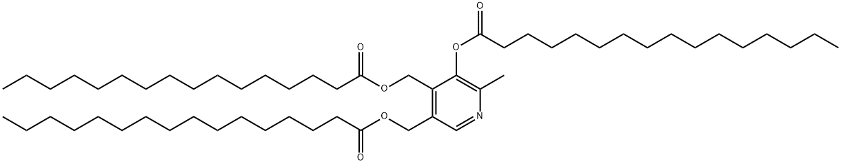ピリドキシン3,4',5'-トリパルミタート 化学構造式