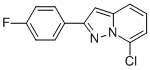 7-CHLORO-2-(4-FLUOROPHENYL)PYRAZOLO[1,5-A]PYRIDINE Structure