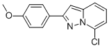 7-CHLORO-2-(4-METHOXYPHENYL)PYRAZOLO[1,5-A]PYRIDINE 结构式