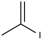 2-ヨード-1-プロペン 化学構造式