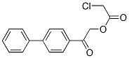[2-oxo-2-(4-phenylphenyl)ethyl] 2-chloroacetate Structure