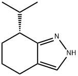 2H-Indazole,4,5,6,7-tetrahydro-7-(1-methylethyl)-,(7R)-(9CI) 化学構造式