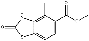 5-Benzothiazolecarboxylicacid,2,3-dihydro-4-methyl-2-oxo-,methylester(9CI) 结构式