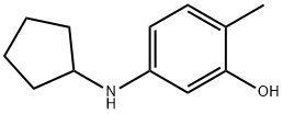 Phenol, 5-(cyclopentylamino)-2-methyl- (9CI) 结构式