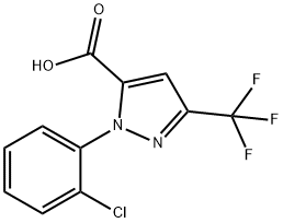 2-(2-Chloro-phenyl)-5-trifluoromethyl-2H-pyrazole-3-carboxylic acid 结构式