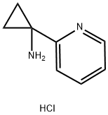 1-(ピリジン-2-イル)シクロプロパンアミン塩酸塩 化学構造式