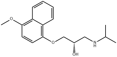 (S)-4-Hydroxy 4’-Methoxy Propranolol Struktur