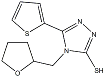 4-(TETRAHYDROFURAN-2-YLMETHYL)-5-THIEN-2-YL-4H-1,2,4-TRIAZOLE-3-THIOL Structure