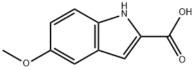 5-メトキシインドール-2-カルボン酸 化学構造式