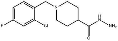 1-[(2-氯-4-氟苯基)甲基]-4-哌啶卡巴肼, 438217-98-2, 结构式
