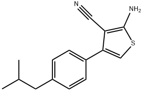 2-AMINO-4-(4-ISOBUTYLPHENYL)THIOPHENE-3-CARBONITRILE|2-氨基-4-(4-异丁基苯基)-3-氰基噻吩