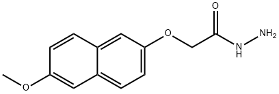 2-[(6-METHOXY-2-NAPHTHYL)OXY]ACETOHYDRAZIDE 化学構造式