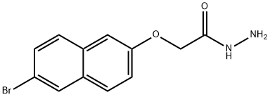 2-(6-溴萘-2-基)氧基乙烷肼,438219-93-3,结构式
