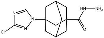 3-(3-氯-1,2,4-三唑-1-基)-1-金刚烷卡巴肼, 438220-66-7, 结构式