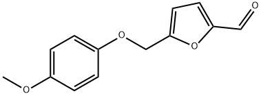 5-[(4-メトキシフェノキシ)メチル]-2-フルアルデヒド 化学構造式