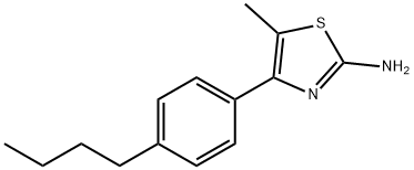 4-(4-BUTYLPHENYL)-5-METHYL-1,3-THIAZOL-2-AMINE Structure