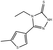 3H-1,2,4-Triazole-3-thione,4-ethyl-2,4-dihydro-5-(5-methyl-3-thienyl)-(9CI)|4-乙基-5-(5-甲基-3-噻吩)-2H-1,2,4-三唑-3-硫酮