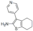 Benzo[b]thiophen-2-amine, 4,5,6,7-tetrahydro-3-(4-pyridinyl)- (9CI) Structure