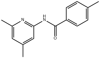 N-(4,6-DIMETHYL-2-PYRIDINYL)-4-METHYL-BENZAMIDE 化学構造式