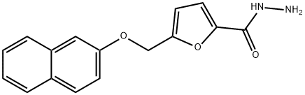 5-(萘-2-氧基甲基)-呋喃-2-甲酰肼, 438472-54-9, 结构式