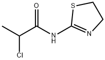 2-CHLORO-N-(4,5-DIHYDRO-1,3-THIAZOL-2-YL)PROPANAMIDE 结构式