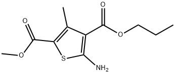 4-丙基5-氨基-3-甲基噻吩-2,4-二甲酸2-甲酯,438532-72-0,结构式