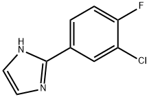 2-(3-CHLORO-4-FLUORO-PHENYL)-1H-IMIDAZOLE 结构式