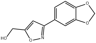(3-BENZO[1,3]DIOXOL-5-YL-ISOXAZOL-5-YL)-METHANOL Struktur