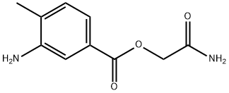 Benzoic acid, 3-amino-4-methyl-, 2-amino-2-oxoethyl ester (9CI) Structure