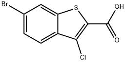 6-溴-3-氯-苯并噻吩-2-酸, 438613-29-7, 结构式