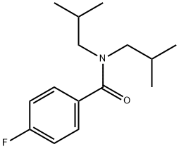 N,N-Diisobutyl-4-fluorobenzaMide, 97% 化学構造式