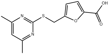 5-(4,6-디메틸-피리미딘-2-일설파닐메틸)-푸란-2-카르복실산
