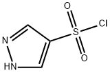 1H-ピラゾール-4-スルホニルクロリド 化学構造式