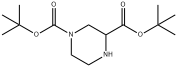N-4-BOC-2-ピペラジンカルボン酸TERT-ブチルエステル 化学構造式