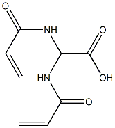 bis[(1-oxo-2-propenyl)amino]-aceticaci Struktur