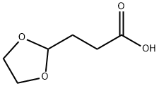 3-[1,3]二氧杂戊环-2-丙酸, 4388-56-1, 结构式