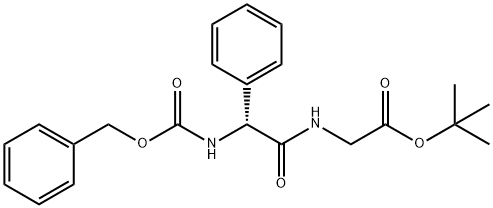 (R)-2-(2 - (((苄氧基)羰基)氨基)-2-苯基乙酰氨基)乙酸乙酯,439088-73-0,结构式