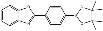 2-(4-(4,4,5,5-Tetramethyl-1,3,2-dioxaborolan-2-yl)phenyl)benzo[d]oxazole Struktur