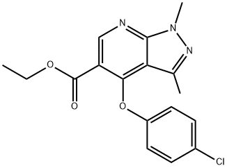 439097-52-6 ethyl 4-(4-chlorophenoxy)-1,3-dimethyl-1H-pyrazolo[3,4-b]pyridine-5-carboxylate