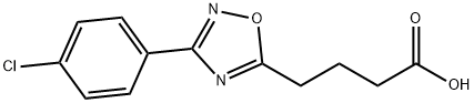 4-[3-(4-CHLOROPHENYL)-1,2,4-OXADIAZOL-5-YL]BUTANOIC ACID Struktur