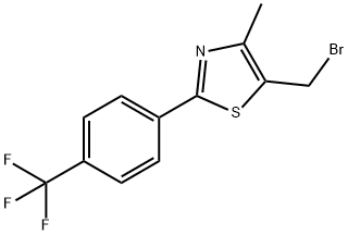 439134-78-8 5-(ブロモメチル)-4-メチル-2-[4-(トリフルオロメチル)フェニル]-1,3-チアゾール