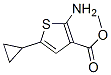 2-氨基-5-环丙基噻吩-3-羧酸甲酯,439692-97-4,结构式